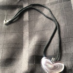 Corded acrylic heart